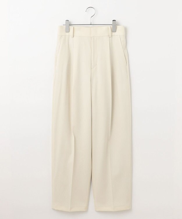 #Newans ウエスト調整可ワイドパンツ ホワイト