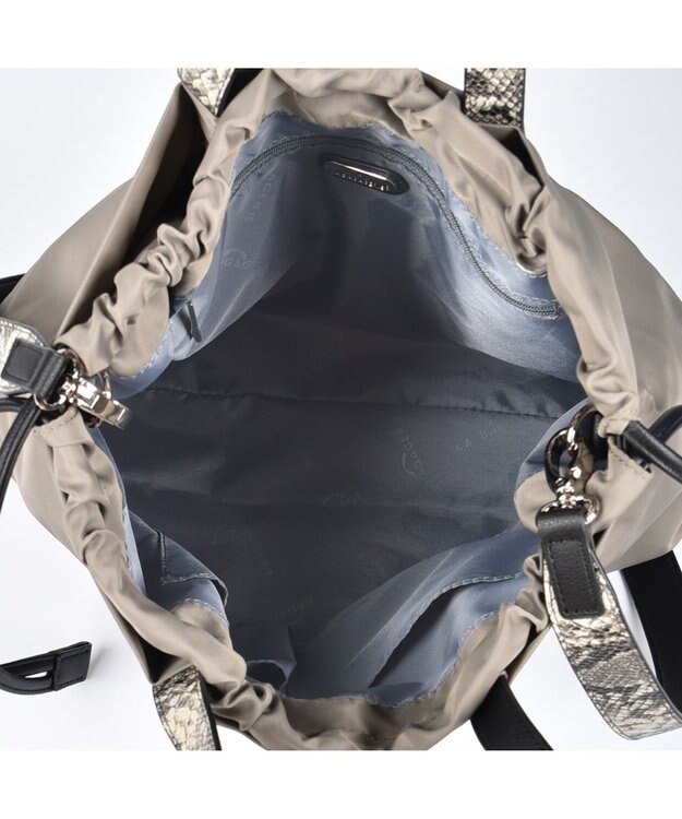 LA BAGAGERIE ドローストリング2WAYトート Sサイズ グレージュ