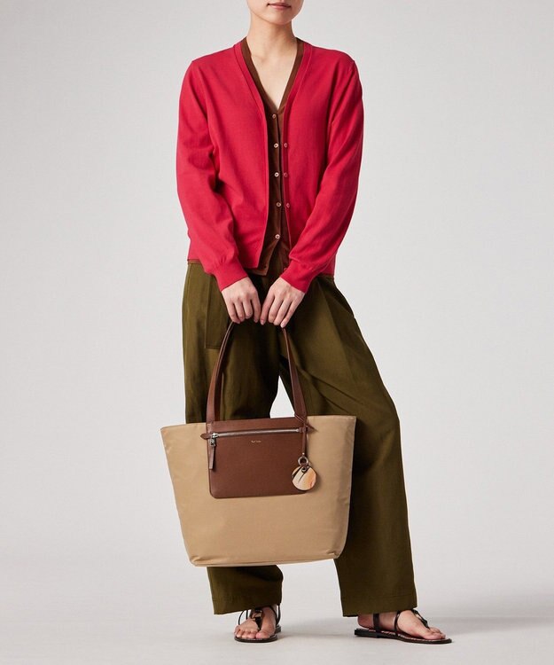 Paul Smith モダンナイロン トートバッグ ベージュ