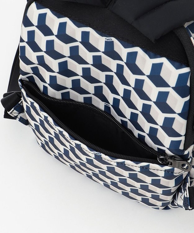 Y'SACCS キュービックモノグラム　ミニリュックサック ネイビー