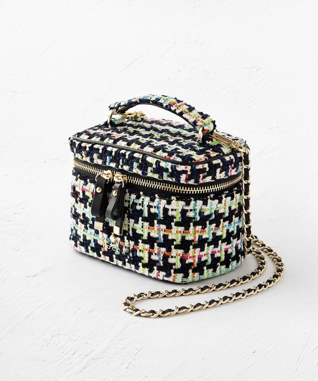 TOCCA 【ヨンアさんコラボ】PILA VANITY BAG ヴァニティ バッグ マルチツイード系