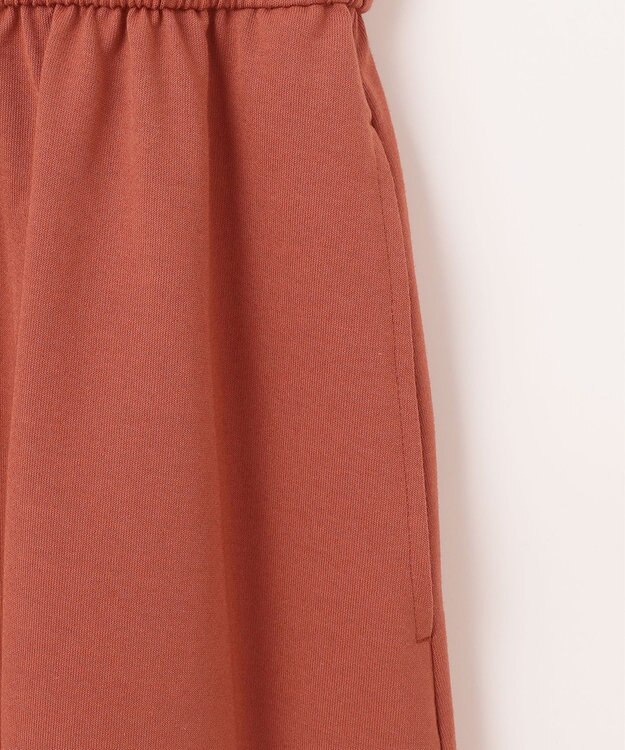 23区 【洗える】ドライコットンジャージー レイヤードワンピース テラコッタ系