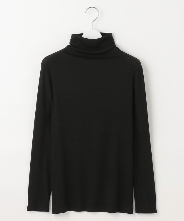 自由区 L ベアテレコボトルネック カットソー ブラック