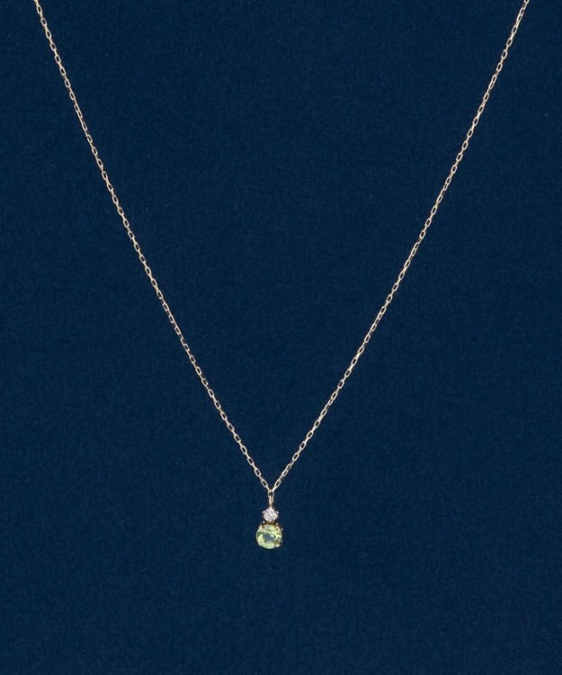 Phoebe 【K10】ジュエルラックネックレス　ペリドット/8月誕生石/天然石/全長:40cm ゴールド