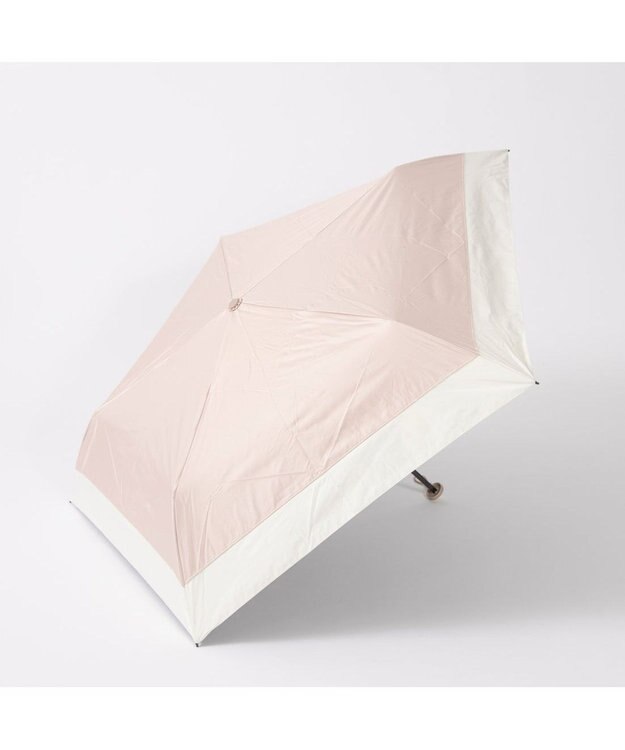 UNBILLION カシュネ cachenez / 【晴雨兼用】【日傘】 【UV カット率99.999.9％以上】PU軽量無地バイカラーミニ折りたたみ傘 ピンク