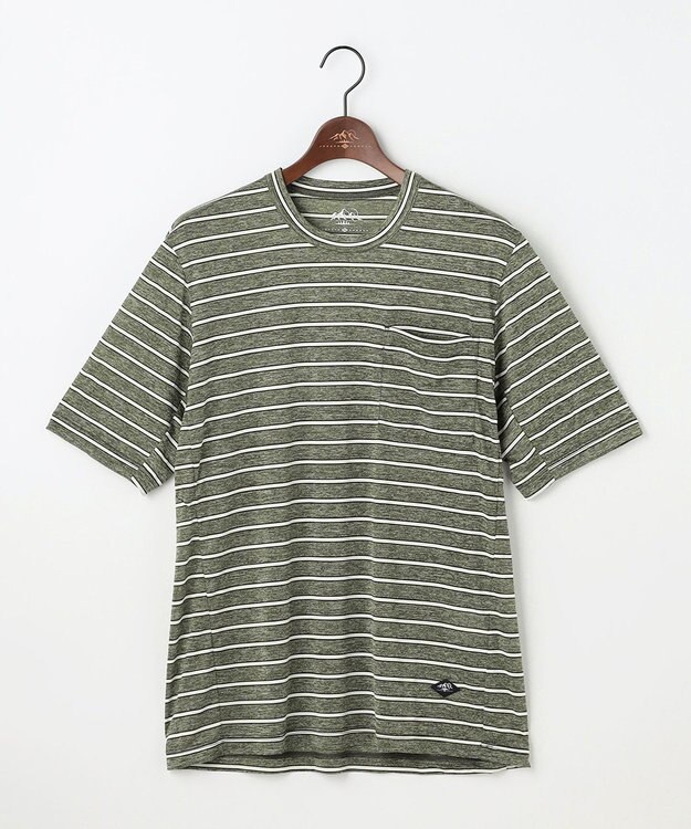JOSEPH ABBOUD MOUNTAIN クールスキンボーダー Ｔシャツ カーキ系2