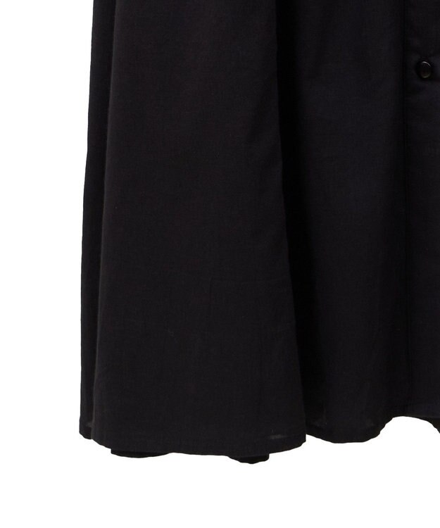 CRAFT STANDARD BOUTIQUE インド綿フレンチスリーブワンピース Black