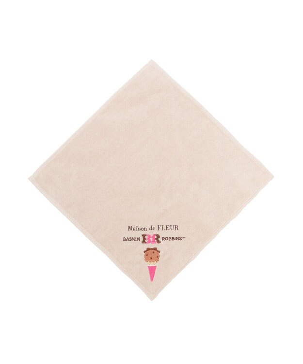 Maison de FLEUR サーティワン　タオルハンカチ Brown