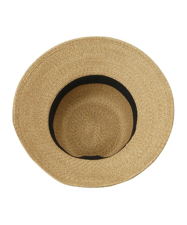 MOONBAT FURLA(フルラ) ペーパーブレードリボン巻きダウンハット サイズ調整可 オフホワイト