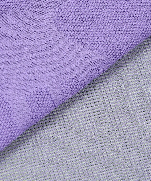 PW CIRCULUS 【手洗い可能】【WOMEN】アニマルドットニットモック ゴルフウェア レディース パープル系