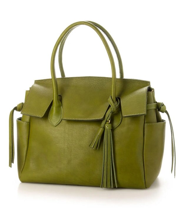 UNBILLION 【テレビ ドラマ着用アイテム】perche 姫路オイルレザーフラップ付きトートバッグS OL