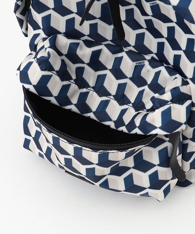 Y'SACCS キュービックモノグラム　ミニリュックサック ネイビー