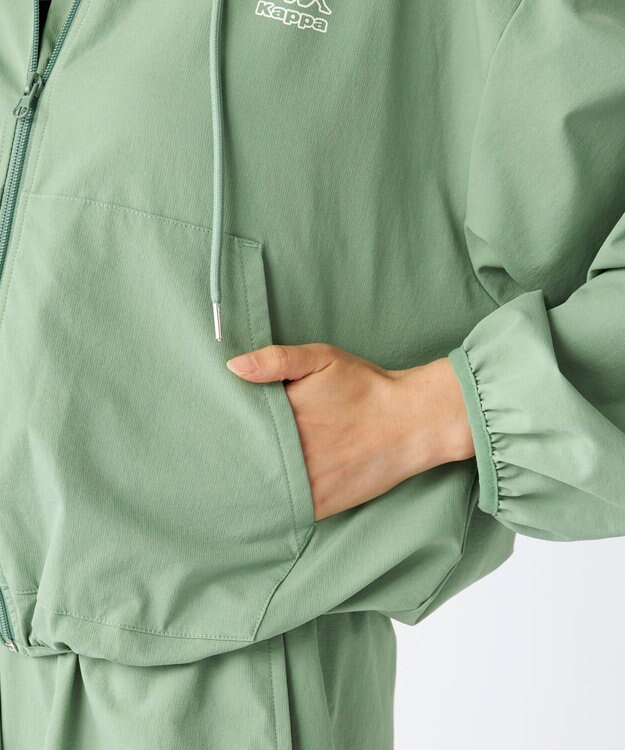 OP／FILA 【Kappa】ラッシュパーカー・ボードショーツ付き　4点セット水着 カーキ