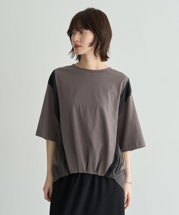 YECCA VECCA 素材MIXカットプルオーバー White