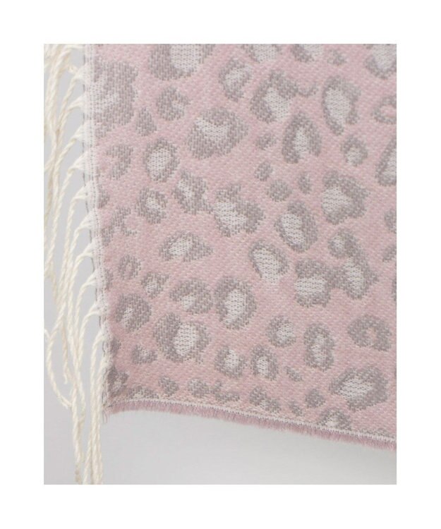 UNBILLION カシュネ cache nez / ヒョウ柄ジャカードストール ピンク