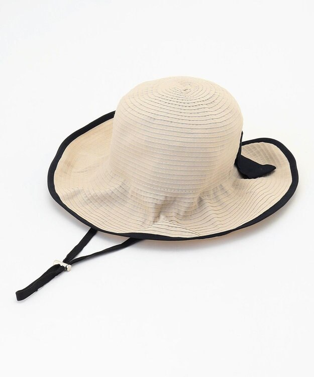 ANY SIS グログランリボン ハット ライトベージュ