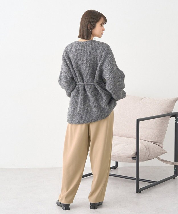 earth music&ecology タックコクーンパンツ Beige