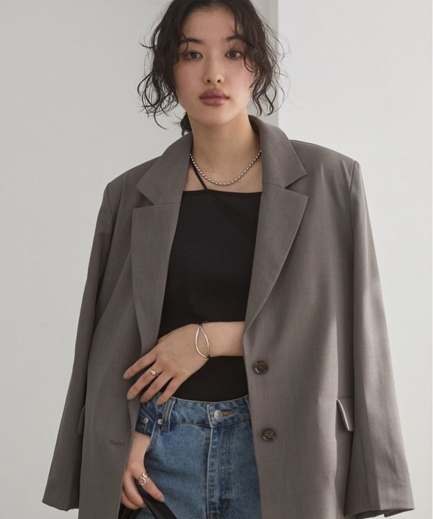 WEGO 【ANGIE VINTAGE/SMLサイズ展開】ストラップカップ付きベアキャミソール ブラック
