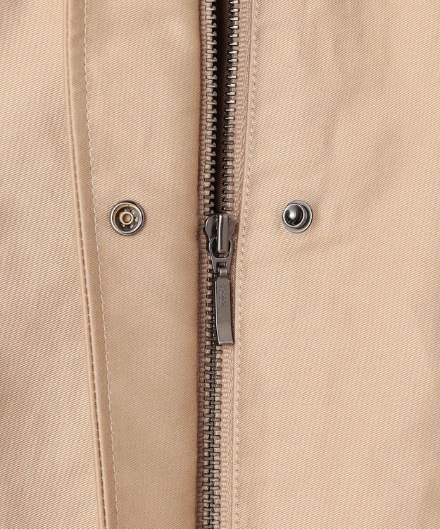 ICB L 【配色襟取り外し可能】ライトモールスキン キルトライナー付きバーンジャケット チノ