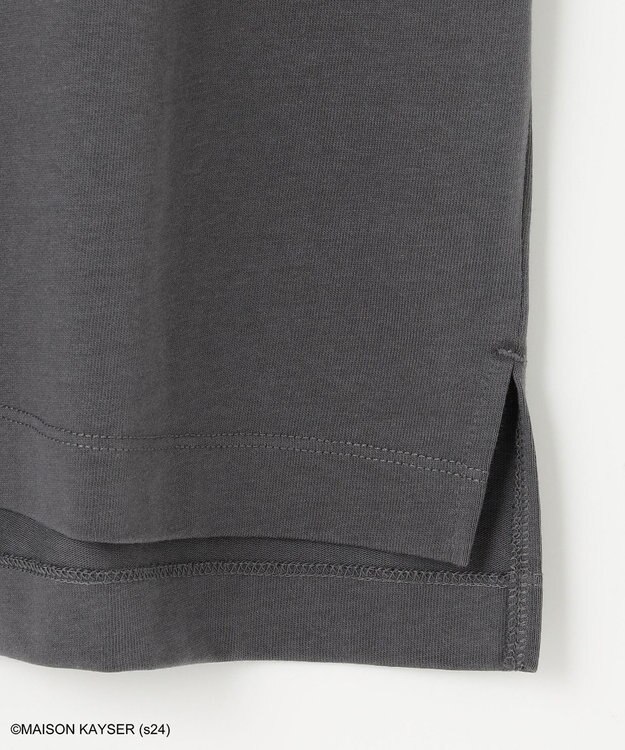 ANY 【MAISON KAYSERコラボ】フォトプリント半袖Tシャツ チャコール×バスケット