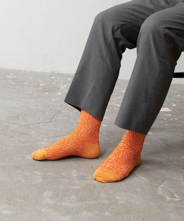 TRICOTE BUMPY GRAIN SOCKS／バンピーグレインソックス 65ORANGE