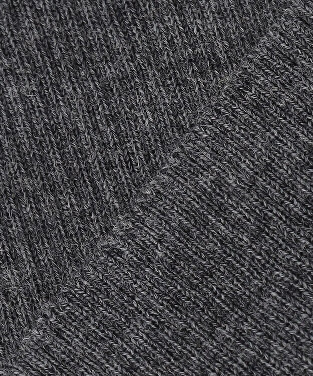 ICB 【洗える】エクストラファインメリノリブ Vネックニット ミディアムグレー系