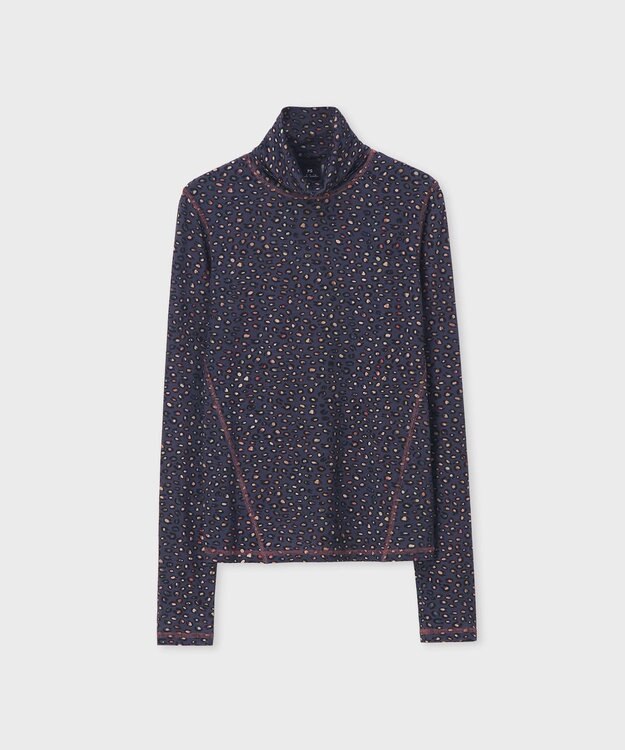 Paul Smith Horseshoe Leopard タートルネック カットソー ダークインディゴ