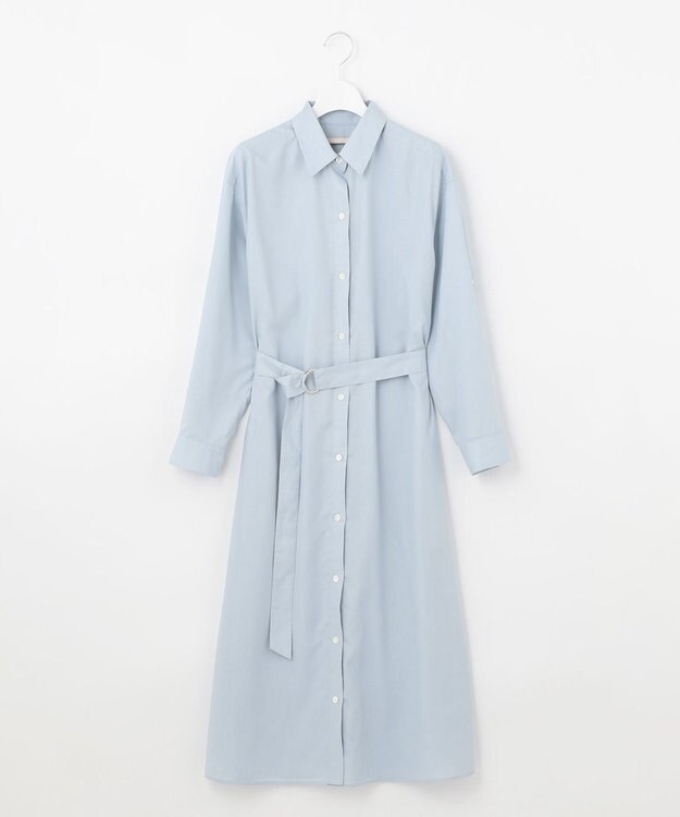 自由区 L 【抗菌/サスティナブル/セット着用可】EASY SET UP ワンピース サックスブルー系