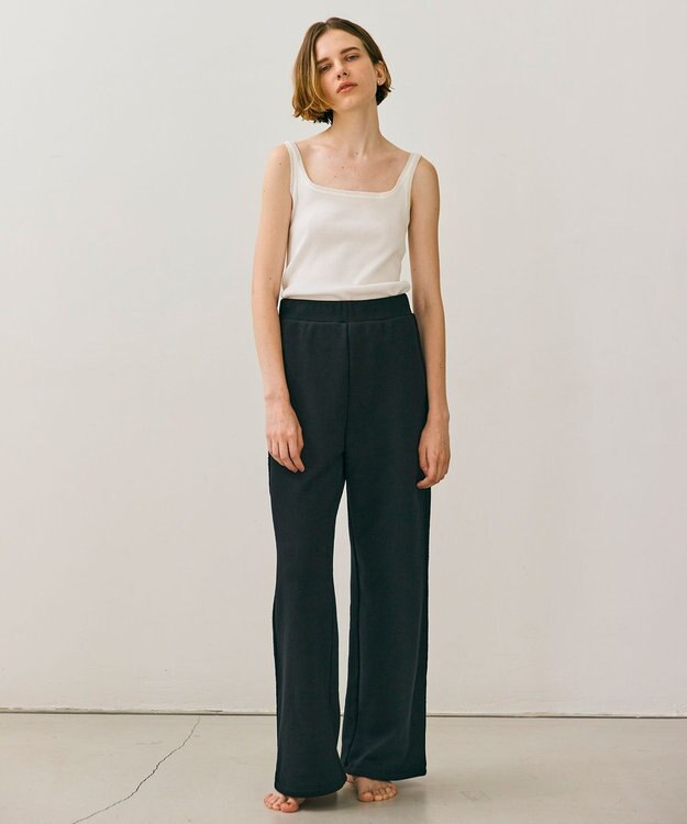 BEIGE， 【BEIGE,ecru/WEB限定・洗える】RIB TOPS /  コットンシルクリブキャミソール White