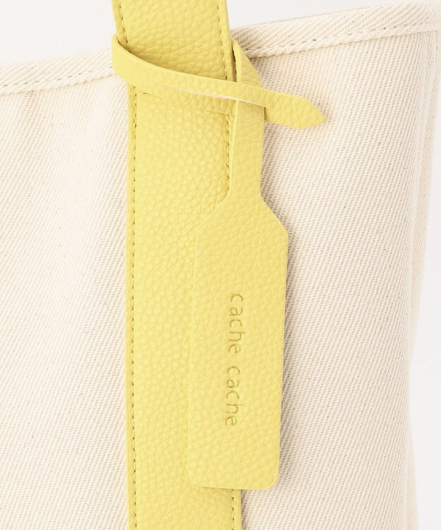 UNBILLION cachecache ワンハンドルバケツ型パーテーショントートバッグ イエロー