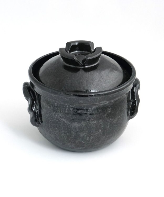 たち吉 【たち吉】黒釉ご飯鍋(三合）〈１個〉信楽焼 ブラック