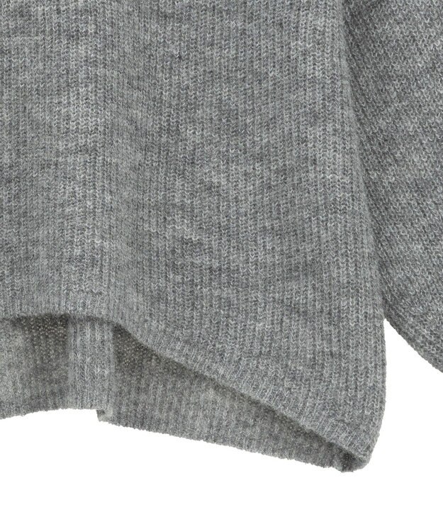Green Parks シアーゆったりニットプルオーバー Gray