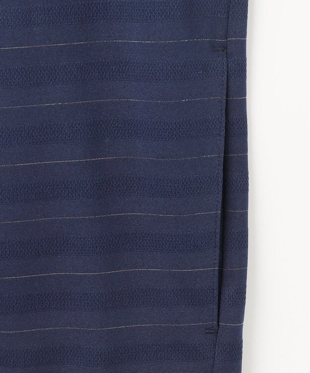 23区GOLF 【WOMEN】便利なUV羽織！【吸水速乾/UVカット】ラメボーダージャージ ネイビー系