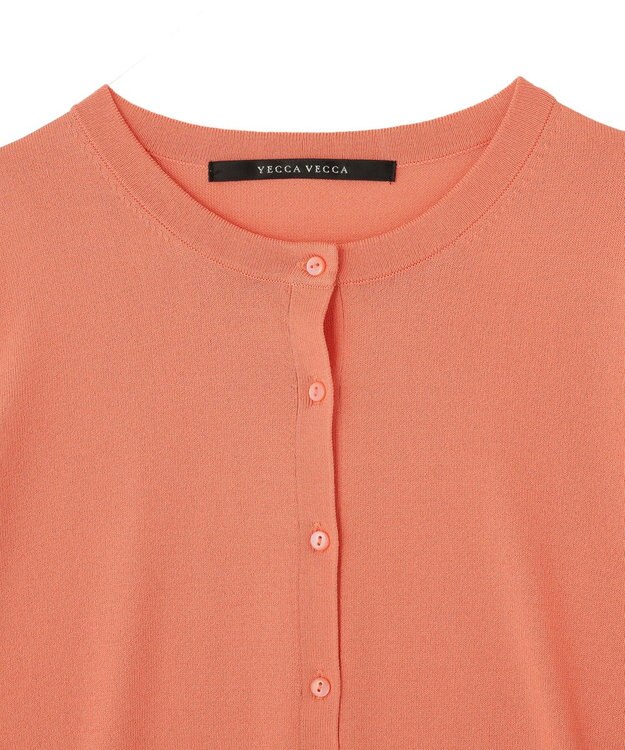 YECCA VECCA 【マシンウォッシャブル】カーディガン② Salmon Pink