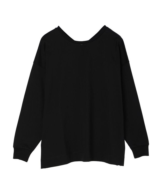 Green Parks 前後でも着れちゃう万能長袖ロンＴ Black