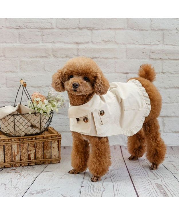 PET PARADISE ペットパラダイス トレンチポンチョ 小型犬 ベージュ