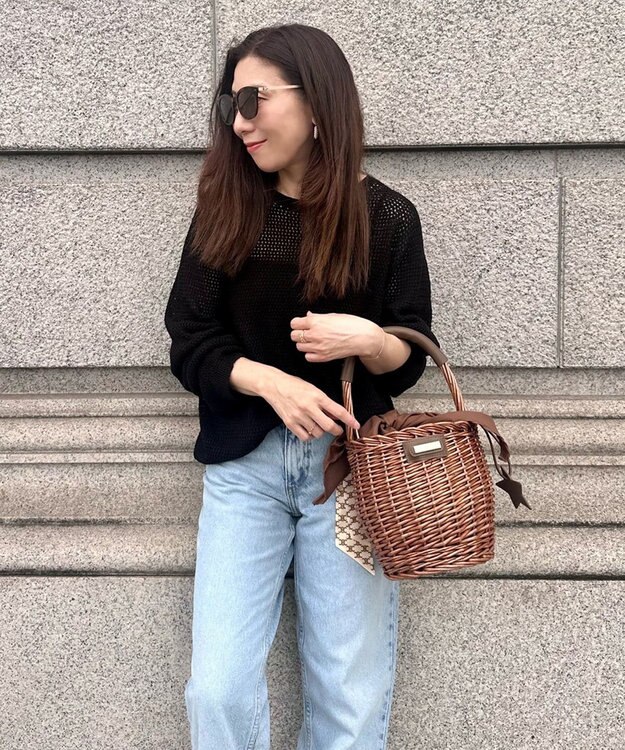 LA BAGAGERIE LA BAGAGERIE×Chiyo カゴバッグ チョコ