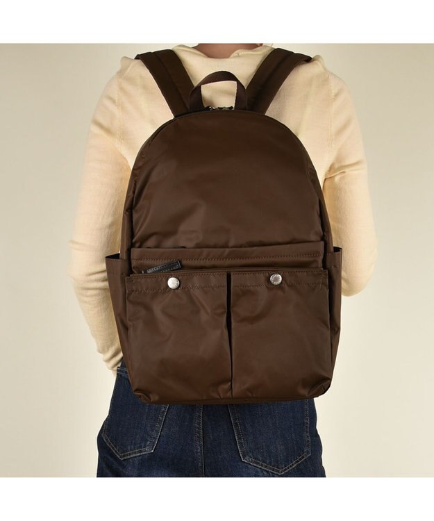 Y'SACCS ダブルホックポケットデイパック チョコ