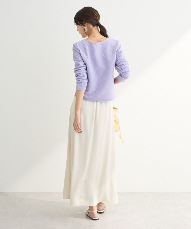 Green Parks シアーポコポコプルオーバー Purple