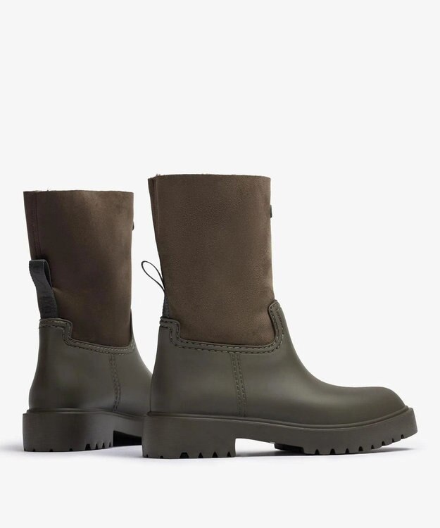 BONTRE 【UNISA/ウニサ】ファーラバーブーツ/GASCON-UA カーキ