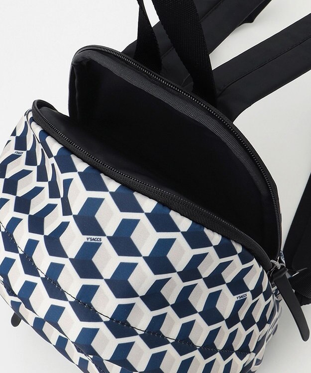 Y'SACCS キュービックモノグラム　ミニリュックサック ネイビー