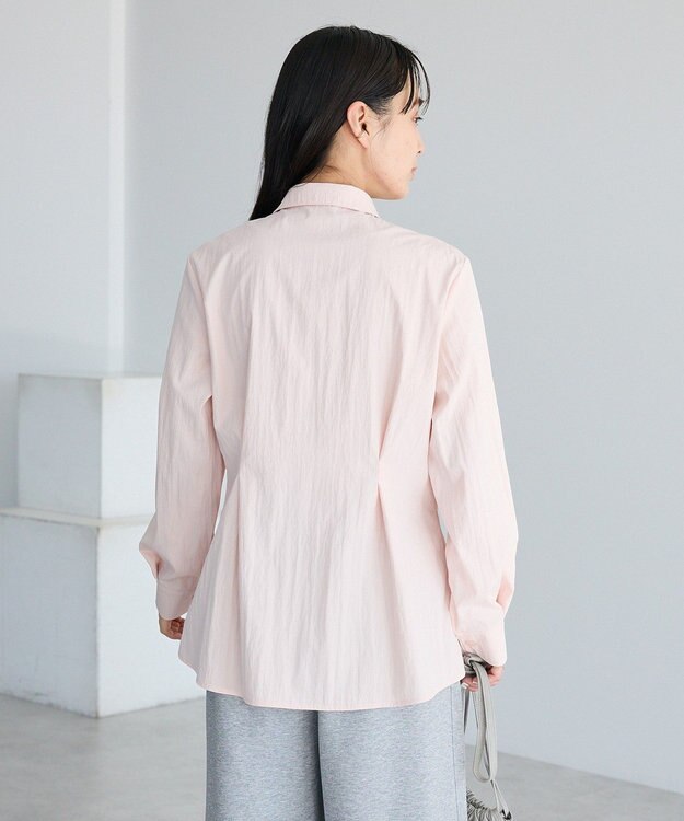 CRAFT STANDARD BOUTIQUE ベルト付きカシュクールシャツ Light Pink