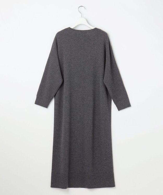 自由区 S ウールハイゲージニット ワンピース チャコール