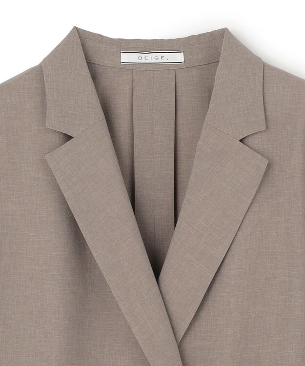 BEIGE， 【イージーケア・セットアップ対応】BATEAU / メランジ ダブルジャケット Taupe