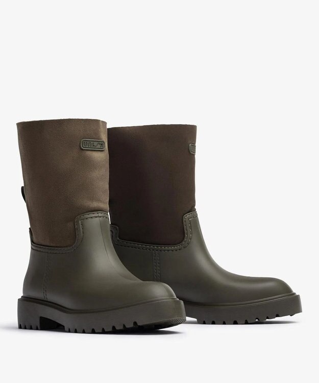 BONTRE 【UNISA/ウニサ】ファーラバーブーツ/GASCON-UA カーキ