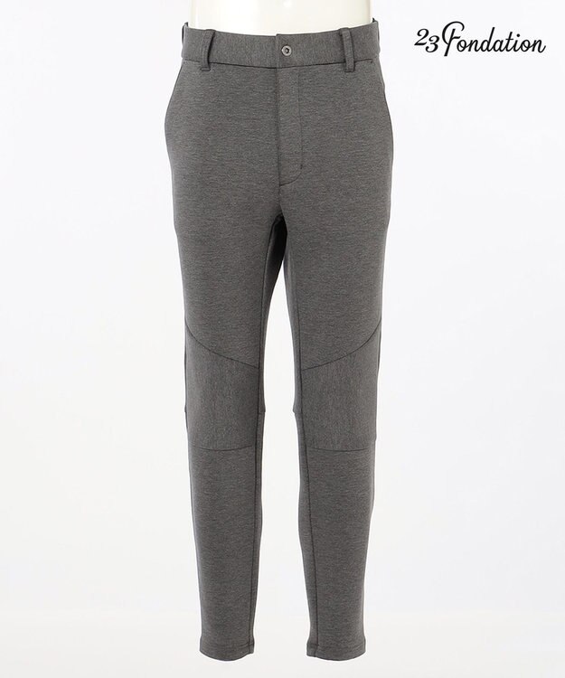23区GOLF 【MEN】【23Fondation/WEB&一部店舗限定】【ストレッチ】エアダンボール JERSEYパンツ グレー系