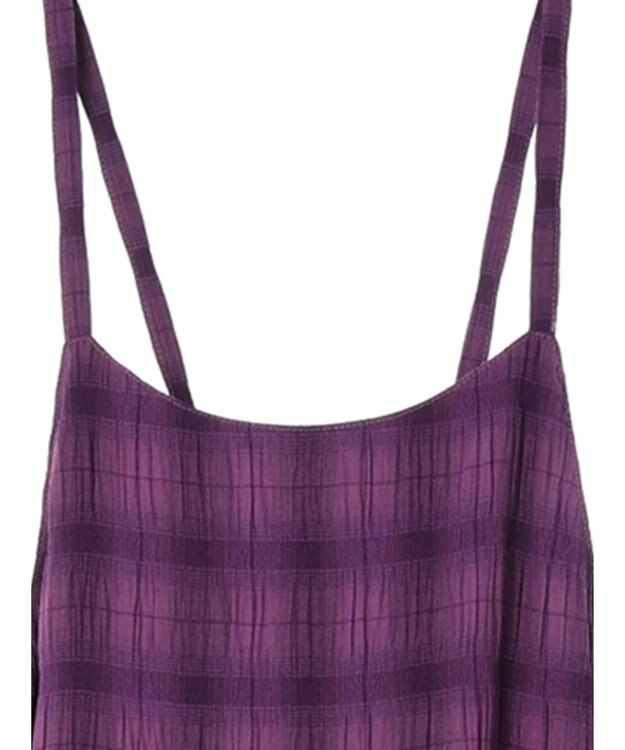 Green Parks ・Ｐｅｔｉｔ　Ｆｌｅｕｒ　フリルティアードキャミワンピ Purple