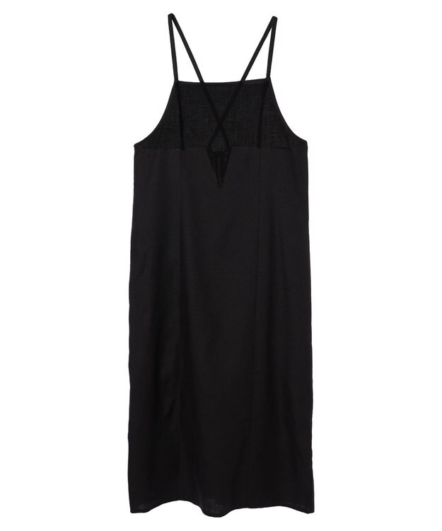 earth music&ecology リサイクルポリエステルブレンドキャミワンピース Black