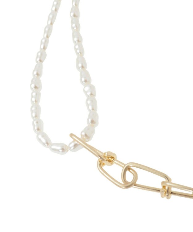 Green Parks デザインチェーンアシメネックレス Gold