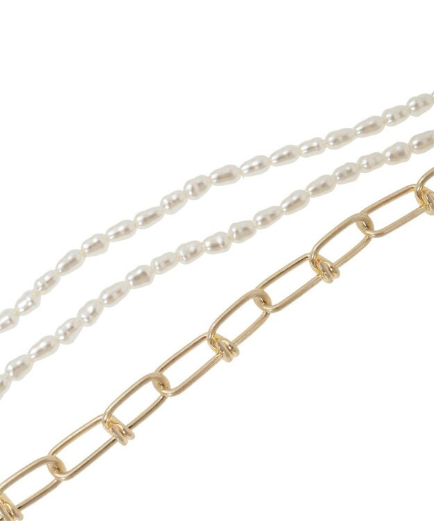 Green Parks デザインチェーンアシメネックレス Gold